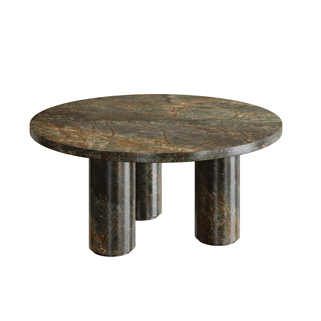 Casoli Marble Coffee Table, Forest Green - Image 2