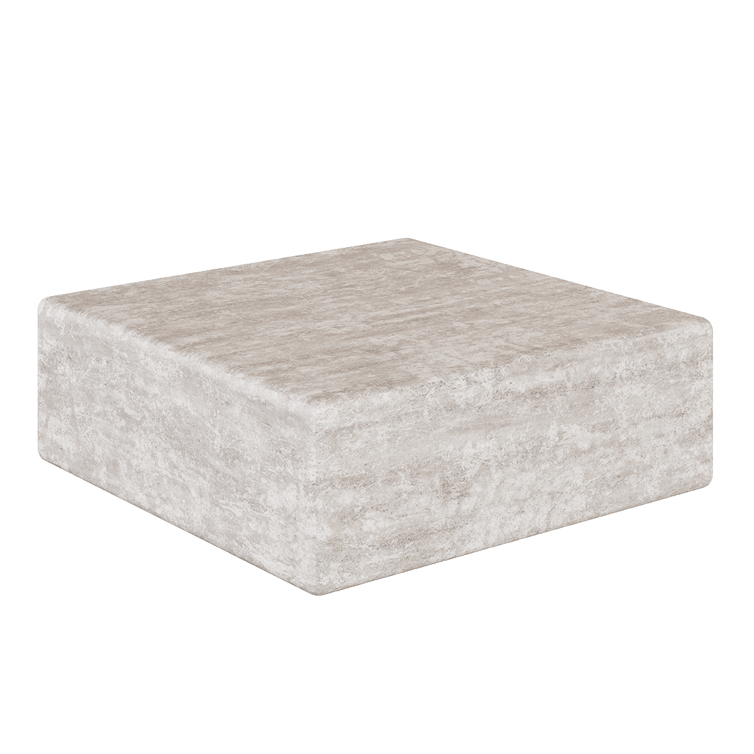 Cerazo Travertine Coffee Table, White - Image 5