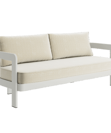 N3 Stone Three Seater Sofa Pearl Herringbone